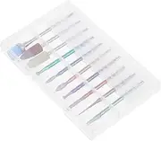 Healvian Nail Art Drill Bits Set 10pcs Sanding Heads In-one Kit for Professional Manicure