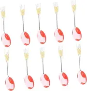 10pcs Fishing Line Tangle Spacer Silicone Beans Sea Fishing Supplies Easy Use for Anglers