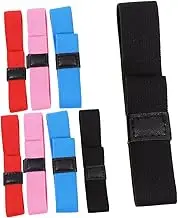 iplusmile 8pcs Box Strap Blue Wristbands for Events Lunch Container Fixing Straps Clip- S-Hook Double Layer Bento Fixing Straps Cloth Wristbands for Events Bento Lunchbox Polyester