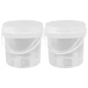 2 Pcs Snack Containers Collapsible Bucket Toy Food Storage with Lid
