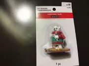 Ashland Tiny Treasures Christmas Village - Skiing Polar Bear Cub 2018 NEW