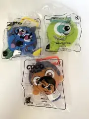 Disney Pixar Plush Keychain McDonald’s Toys Lot of 3 Dory Coco Mike Wazowski