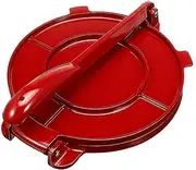 HOLIDYOYO Tortilla Press, Tortilla Maker Press Quesadilla Maker Dough Press Empanada Maker Roti Maker Pizza Press Onigiri Mold for Corn Tortillas Red 20cm