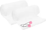 [TOGEVAL] 2 Rolls Belly Belt Belt Breathable Belly Band Postpartum Belly Bengkung Belly Slimming Belt Belly Button Band Pregnancy Belly Shaping Belt Maternity Belt Gauze Cotton White