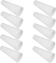10pcs Textile Yarn Cone Bobbins Tapered Plastic Wool Tubes for Thread Winding DIY Embroidery Crafting Knitting Sewing Machine Accessories