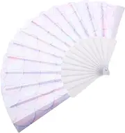 ULDIGI Stylish Decorative Hand Fan Folding Hand Fan in Oxford Cloth for Women Girls