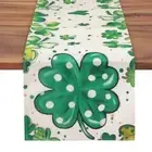 St. Patrick's Day Table Runner for Spring Kitchen Dining Table Party Decor