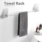 No Drill Tea Towel Holder Rack Kitchen Bathroom Rail Cupboard Hanger Bar Hook AU