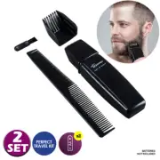 2x Electric Razor Shaver Kit Waterproof Cordless Trimmer Comb Bald Head AU STOCK
