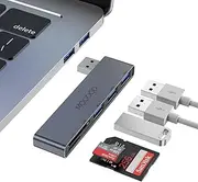 MOGOOD USB Hub, Multiport USB Adapter, 5 in 1 USB with 1×USB 3.0, 2×USB 2.0, SD/TF Card Reader, Compatible with PC Laptop, Desktop, MAC, MacBook, Notebook, PS4, Xbox, Wii