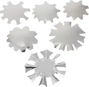 OATIPHO 6pcs Nail Tip Cutter Manicure Template Stainless Steel Nail Art Tool Set