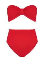 Hunza G Ruby High-waist Seersucker Bikini - Red - One Size One Size
