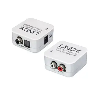 LINDY林帝 類比轉數位 音源轉換器ADC (70409) AV RCA 類比音源 轉 數位光纖同軸音源