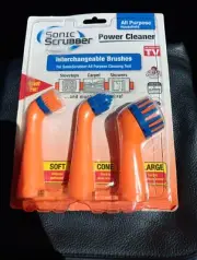 Sonic Scrubber Power Cleaner Replacement Heads As Seen On TV NEW