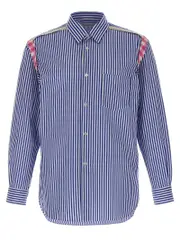 [Comme Des GarçOns Shirt] Comme Des GarçOns Shirt-Striped Shirt Camicie Blu-Uomo L