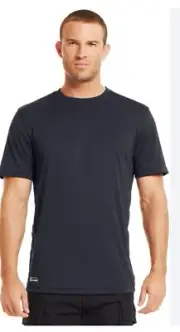 Under Armour UA Tactical HeatGear Compression T-Shirt Black SIZE Large 1467 NWT