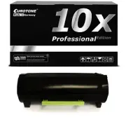 10x Pro Toner Replaces Lexmark 51B2000 Ms 317 Dn MS317n XXL Per 2.500 Sides