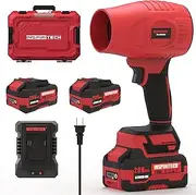 Inspiritech Cordless Air Blower 20V, Brushless Motor, Portable Leaf Blower for Home and Garden, 2X 4.0Ah Batteries Included, Powerful Blower for Yard and Dust Cleaning