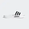 【adidas 愛迪達】Adidas ADILETTE CLOUDFOAM SLIDES 男女款白黑色涼拖鞋-NO.AQ1702
