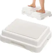Shower Bath Step Stackable Bathtub Non Slip Safety Step Stool, Indoor/Outdoor Ha