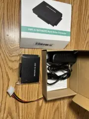 Hard Drive Reader USB 3.0 to SATA IDE Adapter，IDE SATA to USB + Type C HD New