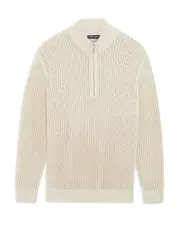 Frescobol Carcioca Maximo Cotton Half Zip Sweater