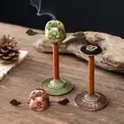 Rotated Backflow Aromatherapy Holder Incense Burning Tray Indoor