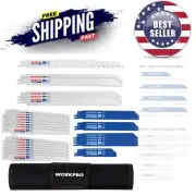 32-Piece Reciprocating Saw Blade Set with Organizer Pouch for All Cutting Needs