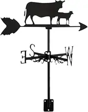 Fenteer Sheep Weathervane Garden Decoration Sheep Ornament for Farm Yard Outside