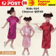 Girls Kids Chinese Tang Suit New Year Cheongsam Qipao Chinese Costume Halloween
