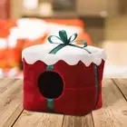 Guinea Pig Bed Cave Xmas Cage Accessory Hamster Bed for Ferret Rabbit Dwarf