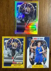 20-21 NBA Hoops LOT 3 Nikola Jokic City Edition Holo SP & Base x2 Denver Nuggets