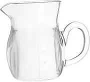 ELAYARD Liquor Dispenser with Handle Transparent Decanter for Home Commercial Use Stylish Wine Pitcher for Parties Gatherings and Events Practical Pourer and Divider