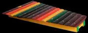 Mano Percussion 15-Note Coloured Xylophone C6-C8