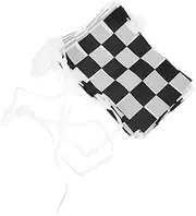 Checkered String Flag Race Car Decoration Hand Held Racing Signal Flag Durable Racing Flags for Race Theme Parties Events Flags