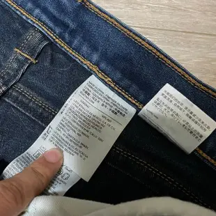 levis levi's 21517-0002 W34 L34 深藍合身刷色窄版牛仔褲 511 522 513