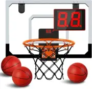 Indoor Mini Basketball Hoop for Kids and Adults - Over The Door Basketball Hoop