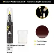Touch Up Paint For Chrysler Ram Van PRD Rosso With Polish Paste