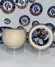 Custom "JUSTIN FIELDS" Auto Cue Ball Shot Glass - Hollowed Cue Ball