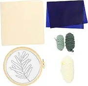 Angoily 1Set DIY Stitchwork Kit for Creative Needlework Tools with Threads for Beginners Craft Lovers Embroidery Sewing Craft Set