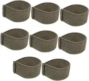WOONEKY 8pcs Nylon Strap Keepers for Backpack Elastic Harness Retainers Durable Webbing Belt Loops for Fire Service Camera Straps and Pet Products