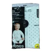 BONDS Wondersuit Poodlette Romper Long Sleeve Long Leg White & Black spots New