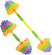 Luxshiny 1 Set Adjustable Dumbbell Barbell for Lightweight Plastic Hand Weights for Exercise for Boys Promotes Hand Eye Coordination for Kindergarten Activities