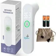 Ritalia® Baby Thermometer with Fever Alarm | No-Touch Digital Thermometer for Adults and Kids | Accurate and Easy to Use | 1-Second Fast Results | 2-in-1 Forehead and Health Care Mode