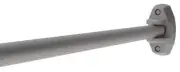 CRL ASR1BS Brushed Stainless Curved Adjustable Wall Mount Shower Rod