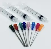 3pcs 3ml Syringes & 10pcs Mix LONG Blunt Tip Needles Glue, Ink, Dispensing