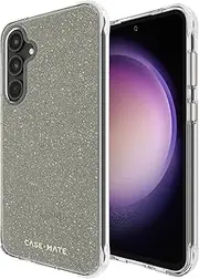 [Case-Mate] Samsung Galaxy S23 FE 5G Case [6.4"] [12ft Drop Protection] [Wireless Charging] Sheer Crystal Gold Phone Case for Samsung Galaxy S23 FE 5G - Luxury Bling Glitter w/Anti-Scratch, Shockproof