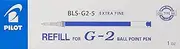 Pilot 0.5mm Extra Fine Gel Refill, Blue (BLS-G2-5-L) - Pack of 12