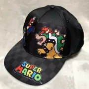 NEW Super Mario Bros. MARIO LUIGI BOWSER Kids' Strap-Back Baseball Hat One Size