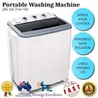 5KG 30L Twin Tub Portable Washing Machine Spin Camping Caravan Outdoor White NEW